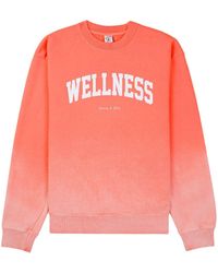 Sporty & Rich - Wellness Ivy Crew-neck Cotton Sweatshirt - Lyst