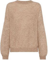 Brunello Cucinelli - オープンニット セーター - Lyst
