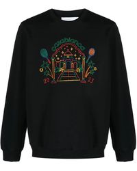 CASABLANCA - Crayon Temple Organic-Cotton Sweatshirt - Lyst