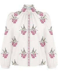 Alix Of Bohemia - Annabel Floral-Print Ruffle Shirt - Lyst