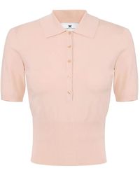 Elisabetta Franchi - Knit Polo Shirt - Lyst