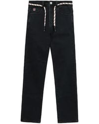 A Bathing Ape - Rope-Belt Straight-Leg Jeans - Lyst