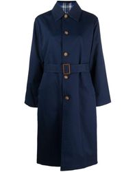 Polo Ralph Lauren - Manteau mi-long en coton à simple boutonnage - Lyst