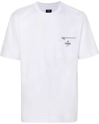 Fendi - T-Shirt With Pocket - Lyst
