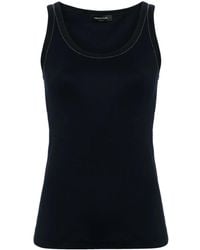 Fabiana Filippi - Fein Geripptes Jersey-Oberteil - Lyst