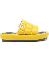 Premiata - Quilted Leather Slides - Lyst