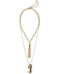 Twinset - Tassel Layered Necklace - Lyst