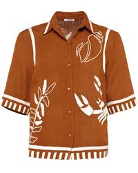 Eres - Crab Button-Up Shirt - Lyst