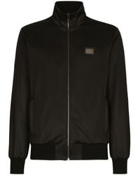 Dolce & Gabbana - Logo Zipped Track Jacket - Lyst