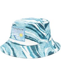 Maison Kitsuné - Abstract-pattern Cotton Bucket Hat - Lyst