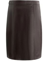 Bally - Lambskin Skirt - Lyst