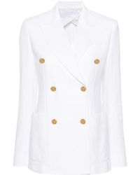 Max Mara - Doppelreihiges Sakko Mit Steigendem Revers - Lyst
