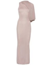 Rick Owens - Scarf Asymmetric Draped-Detail Maxi Dress - Lyst