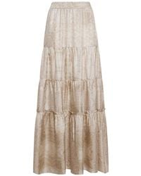 Pierre Louis Mascia - Aloe Paisley Jacquard Maxi Skirt - Lyst