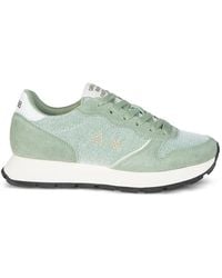 Sun 68 - Ally Glitter Lace-Up Sneakers - Lyst