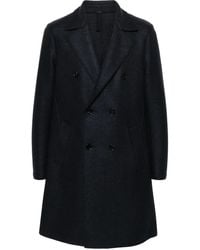 Harris Wharf London - Mantel Aus Gekochter Wolle - Lyst