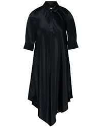 Club21 Collection - Asymmetric Silk-Satin Dress - Lyst