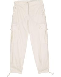 Aspesi - Tapered Cotton Cargo Trousers - Lyst