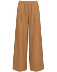 Semicouture - Jhonny Pleated Wide-Leg Trousers - Lyst