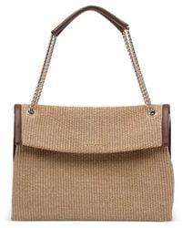 Orciani - Sac Porté Épaule Venus Soft À Bord En Cuir - Lyst