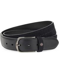 Paul & Shark - Ceinture En Daim À Bords En Cuir - Lyst