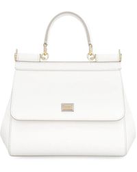 Dolce & Gabbana - Kleine Handtasche Sicily Weiß - Lyst