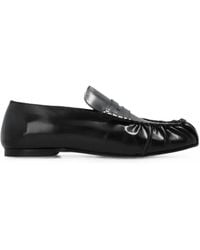 Alohas - Aven Ruched Leather Loafers - Lyst