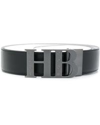 BOSS Gürtel mit Initialen - Schwarz