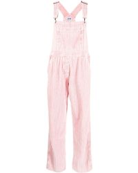 Moschino Jeans - Straight-leg Cotton Dungarees - Lyst