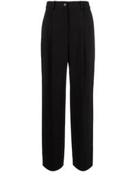 Calvin Klein - Pantalones anchos de talle medio - Lyst