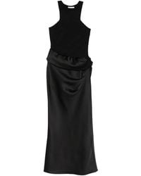 Patrizia Pepe - Fluid Satin Maxi Dress - Lyst