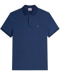 Tommy Hilfiger - Geometric-Print Short-Sleeve Polo Shirt - Lyst