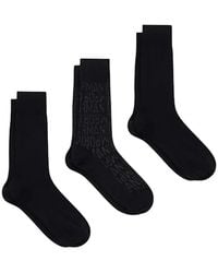 Emporio Armani - Lot De Trois Paires De Chaussettes À Logo - Lyst