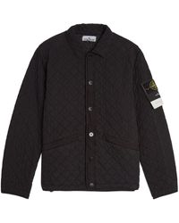 Stone Island - Quilted Press-stud Bomber Jacket - Lyst