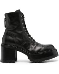 Premiata - 80mm Lace-up Leather Boots - Lyst