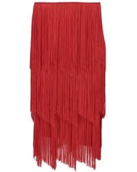 Tom Ford - Gelaagde Midi-Rok Met Franje - Lyst