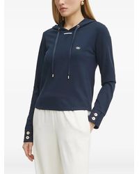 Liu Jo - Logo-Plaque Hoodie - Lyst