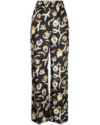 Nanushka - Graphic Floral-Print Elasticated-Waist Trousers - Lyst
