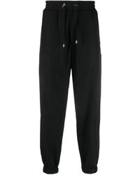 Balmain - Fluid Cotton Track Pants - Lyst