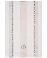 Giorgio Armani - Gestreifter Schal - Lyst