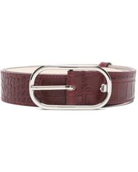 Herskind - Bordeaux Oval-Buckle Belt - Lyst