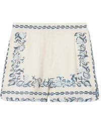 Claudie Pierlot - Short À Fleurs Imprimées - Lyst