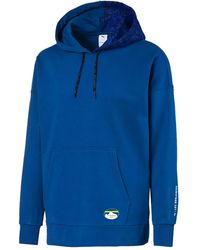 PUMA - X Les Benjamins Patterned-Trim Hoodie - Lyst