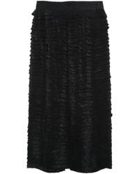Alysi - Lunga Tiered Ruffled Midi Skirt - Lyst