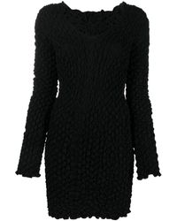 McQ - V-neck Knitted Mini Dress - Lyst