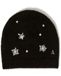 Twinset - Embellished Knitted Beanie Hat - Lyst