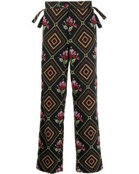 Bode - Patterned Straight-leg Trousers - Lyst