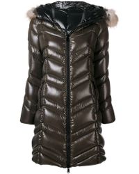 moncler coat womens fur hood