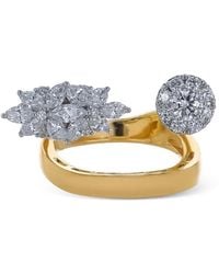 YEPREM - Anello Golden Strada Con Diamanti - Lyst
