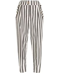 Olympiah - Stripe-print Straight Trousers - Lyst